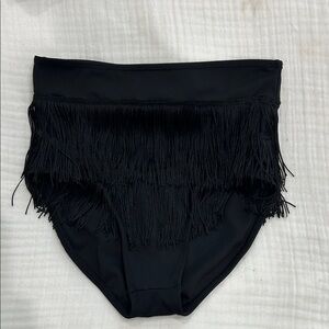 Stylish Black Fringe Ballroom bottoms